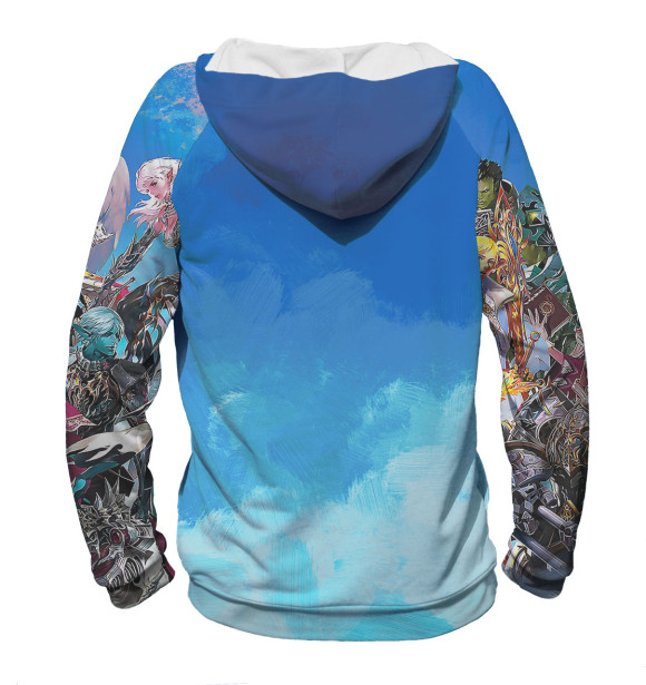 Женское худи с изображением Lineage II Essence цвета Белый