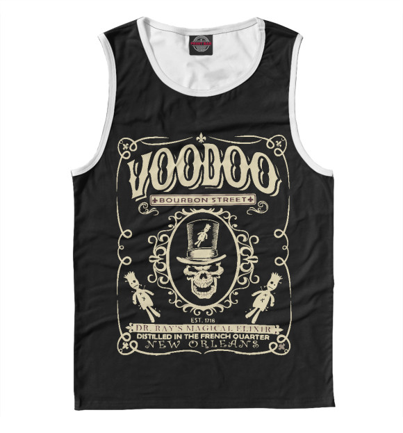 Майка для мальчика с изображением Voodoo цвета Белый