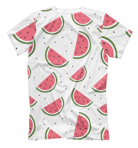 Футболка для мальчиков с изображением Арбуз цвета Белый