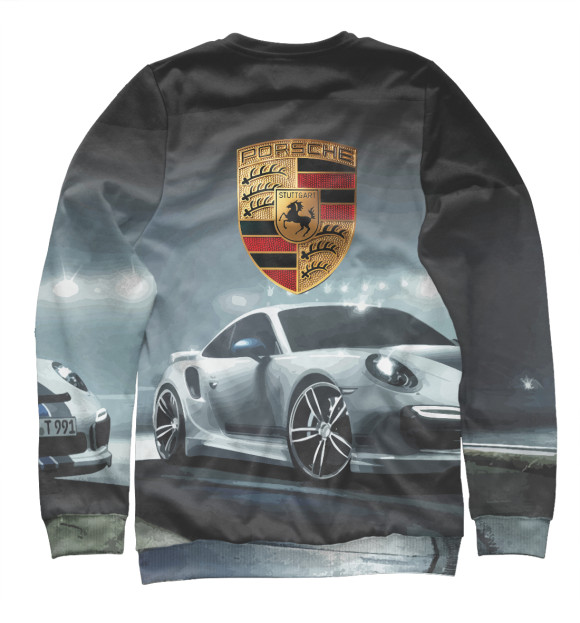Женский свитшот с изображением Porsche цвета Белый