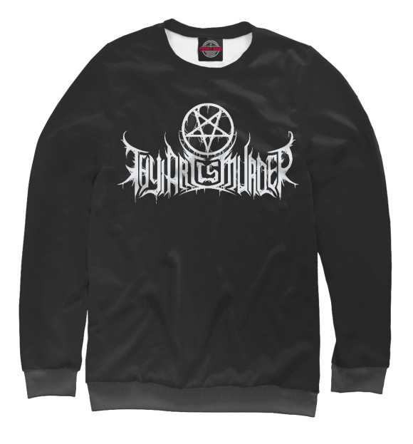 Женский свитшот с изображением Thy Art Is Murder цвета Белый