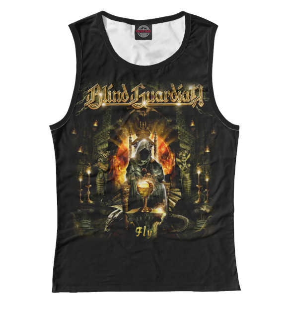 Майка для девочки с изображением Blind Guardian цвета Белый