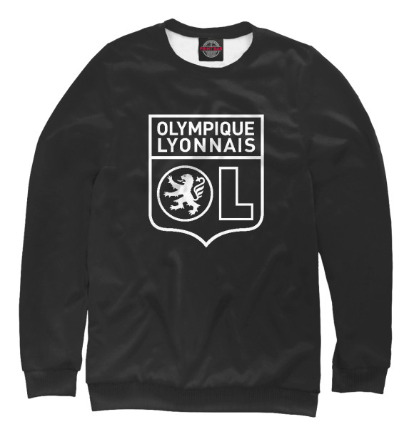 Свитшот для мальчиков с изображением Olympique lyonnais цвета Белый