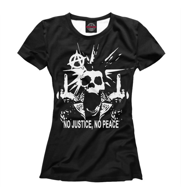 Футболка для девочек с изображением Punk's Not Dead цвета Белый
