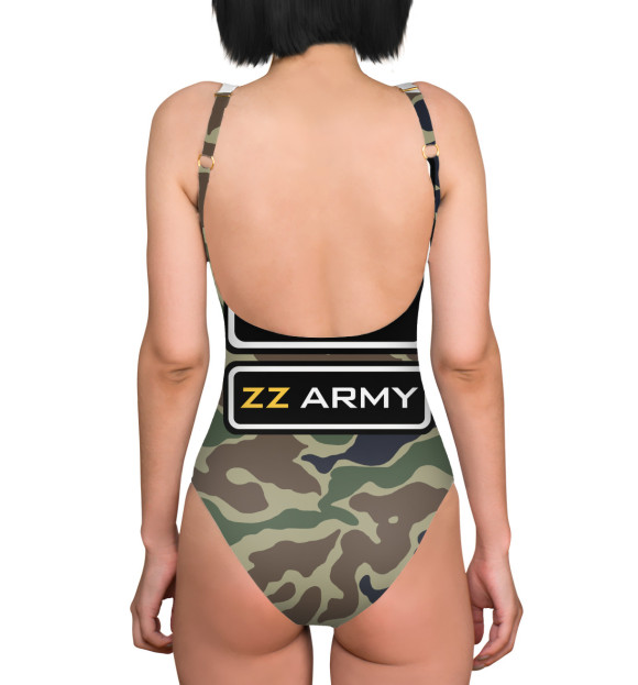 Купальник-боди с изображением Brazzers Army цвета 