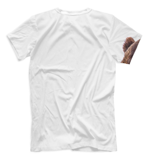 Мужская футболка с изображением Медведи цвета Белый