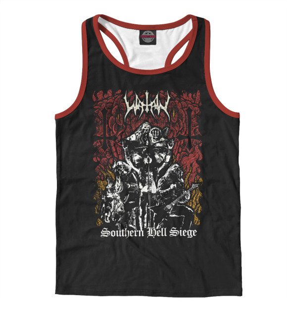 Мужская майка-борцовка с изображением Watain цвета Белый