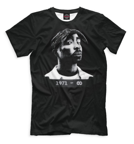 

Футболки Print Bar, Черный, 2Pac