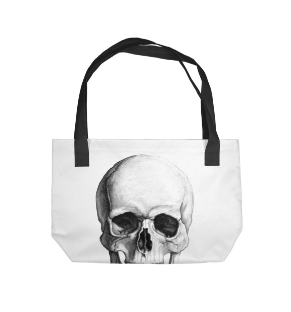 Пляжная сумка с изображением Череп цвета 