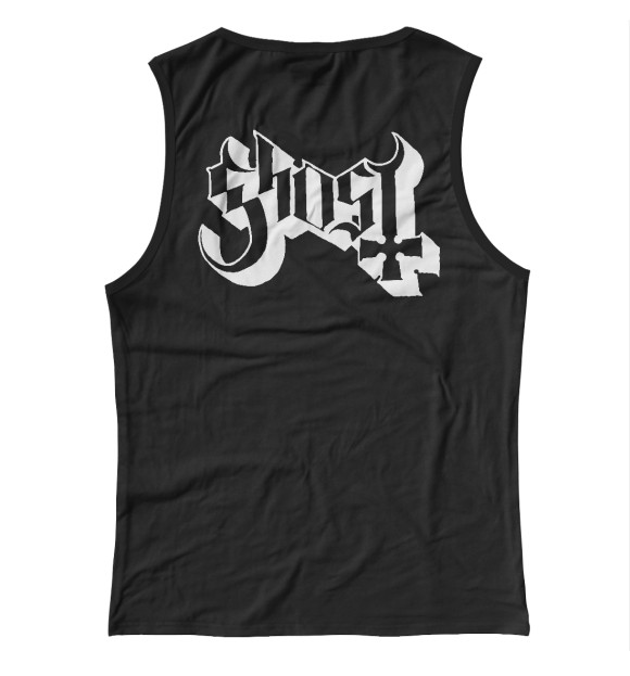 Женская майка с изображением Ghost цвета Белый