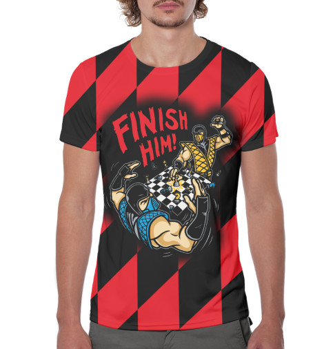 

Футболки Print Bar, Черный, Finish him!