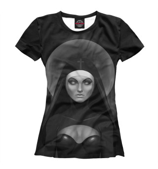 Женская футболка Монахиня