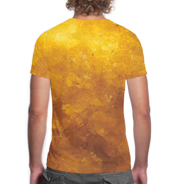 Мужская футболка с изображением Александр — самый золотой цвета Белый