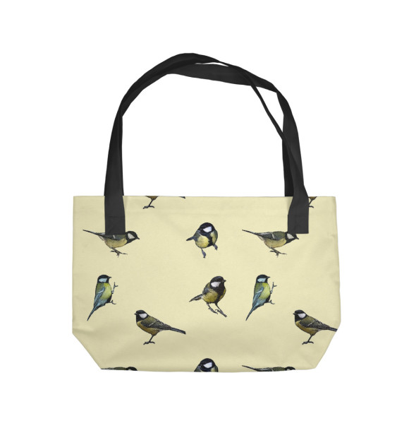 Пляжная сумка с изображением Птички цвета 