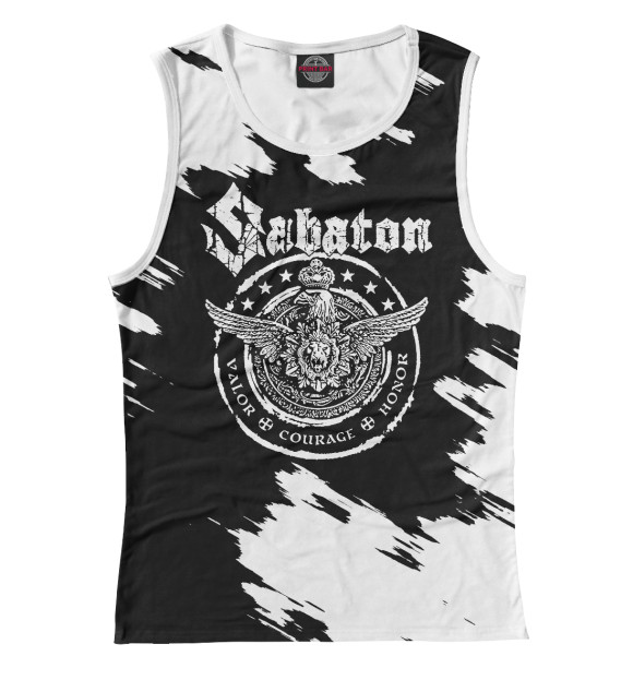 Майка для девочки с изображением Sabaton цвета Белый