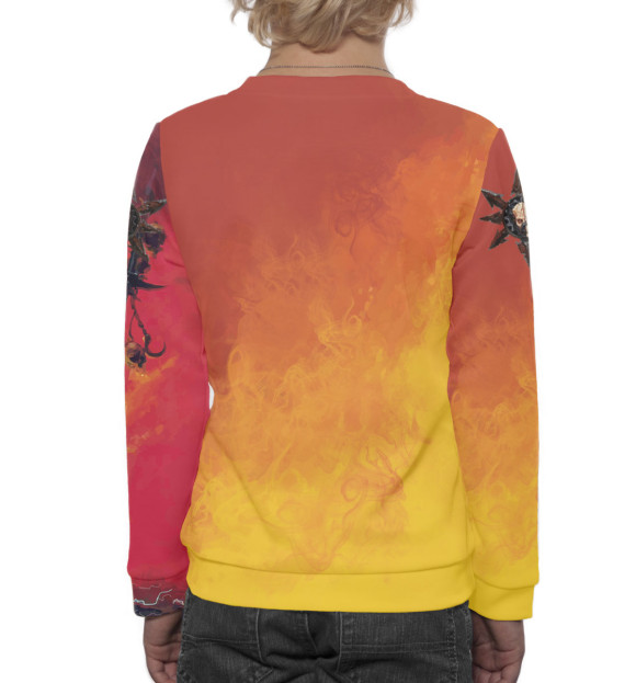 Свитшот для мальчиков с изображением Warhammer цвета Белый