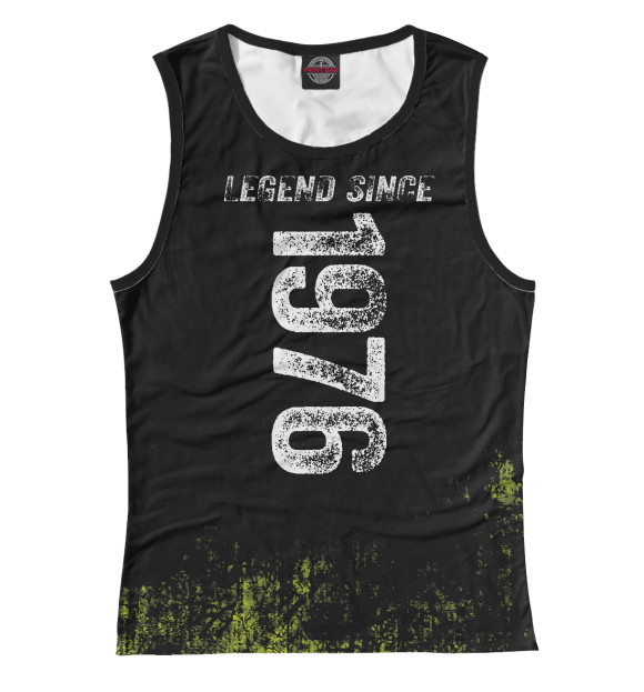 Майка для девочки с изображением Legend Since 1976 цвета Белый