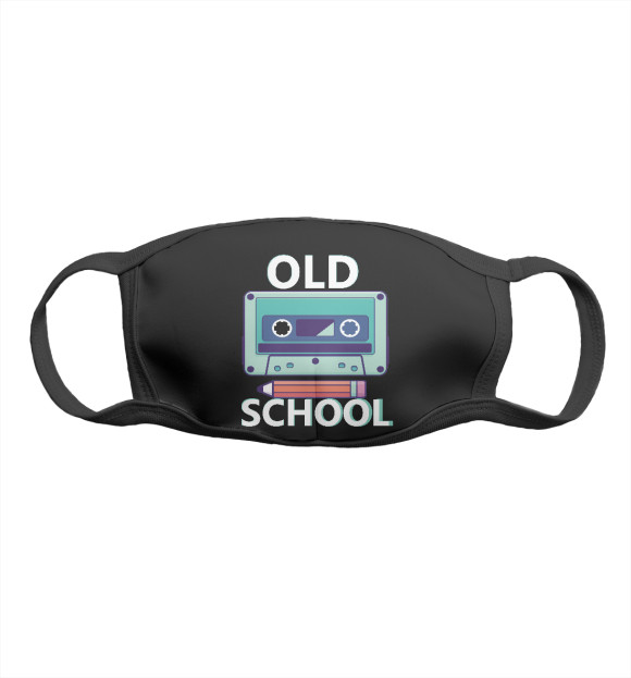 Маска тканевая с притом Old School Здесь цвета Белый Маска тканевая с изображением Old School Здесь цвета Белый