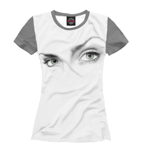 

Футболки Print Bar, Белый, Взгляд девушки