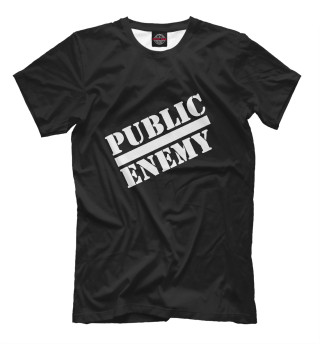 Мужская футболка Public enemy