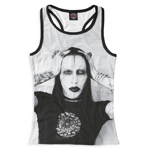 

Майки борцовки Print Bar, Белый, Marilyn Manson