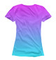 Женская футболка Градиент: Розовый в Голубой