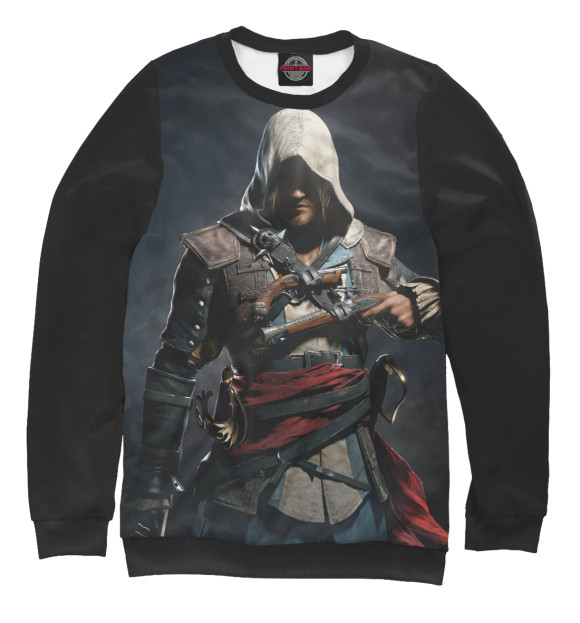 Свитшот для девочек с изображением Assassin's Creed цвета Белый