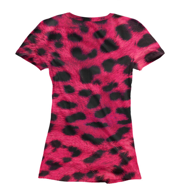Женская футболка с изображением Окрас леопарда цвета Белый