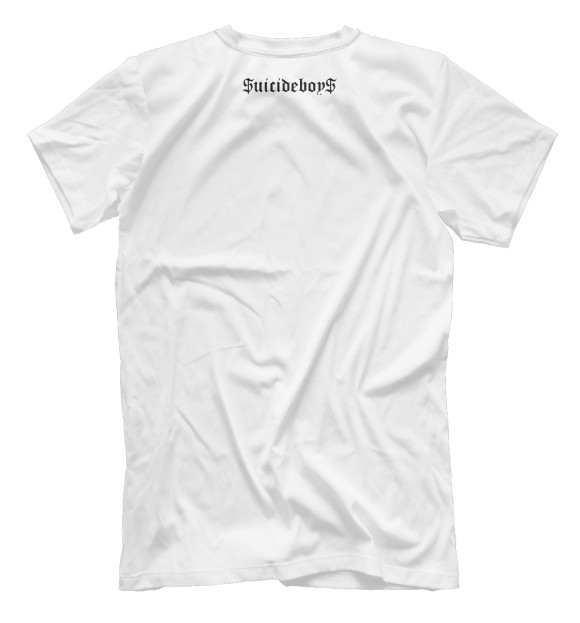 Мужская футболка с изображением $uicideboy$ цвета Белый