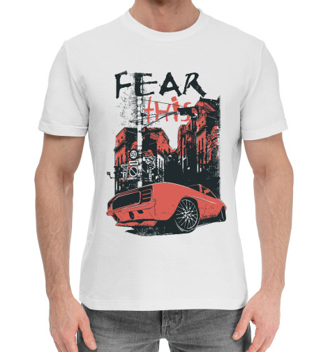 Хлопковые футболки Print Bar Fear This cold fear