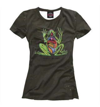 Женская футболка Biology -  Frog Dissect