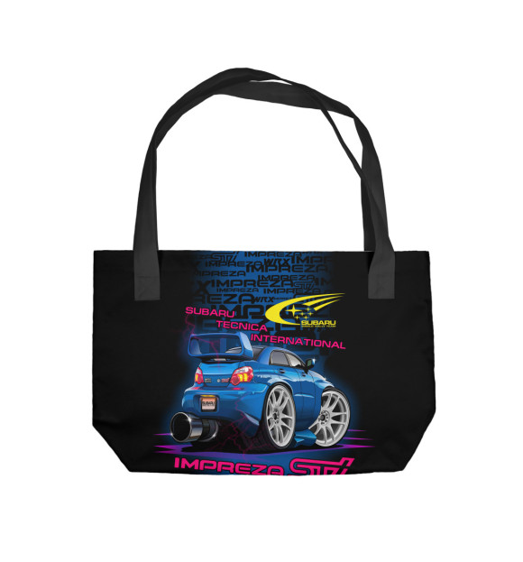 Пляжная сумка с изображением Impreza 3 цвета 