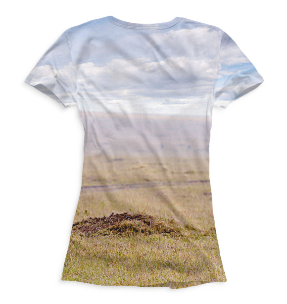 Футболка для девочек с изображением Слоны цвета Белый