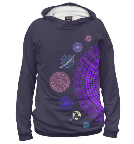 

Худи Print Bar, Белый, Солнечная система