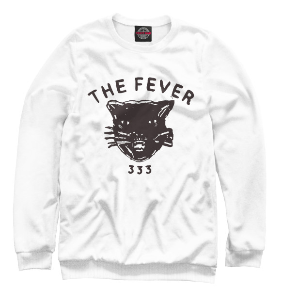 Свитшот для девочек с изображением Fever 333 цвета Белый