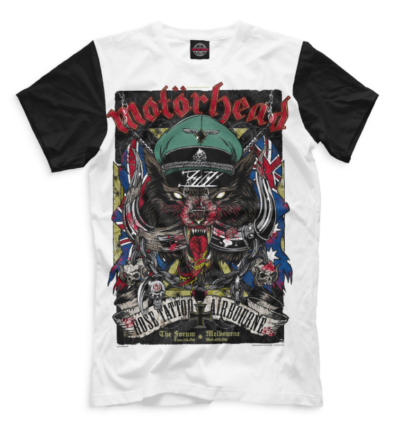 Мужская футболка с изображением Motorhead цвета Молочно-белый