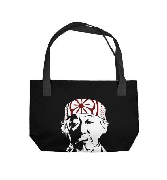 Пляжная сумка с изображением Karate Kid Miyagi цвета 