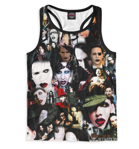

Майки борцовки Print Bar, Белый, Mаrilyn Manson