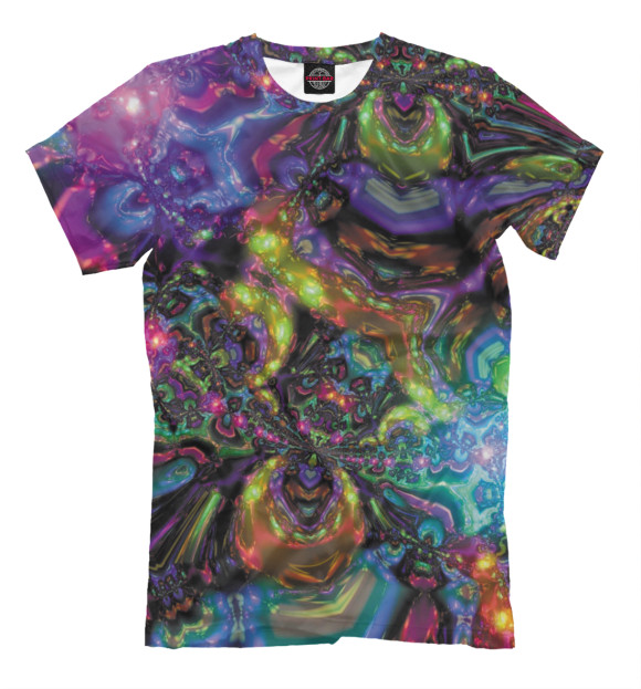 Футболка для мальчиков с изображением Psychedelic цвета Молочно-белый