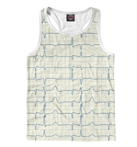 

Майки борцовки Print Bar, Белый, ЭКГ