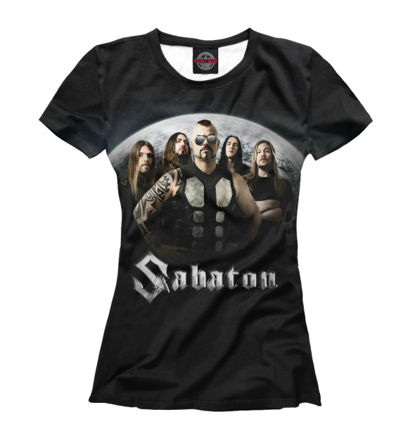Футболка для девочек с изображением Sabaton цвета Белый