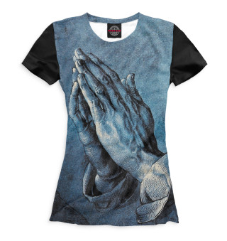 Женская футболка Молитва
