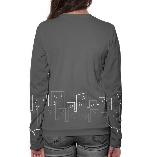 Женский свитшот с изображением Учитель цвета Белый