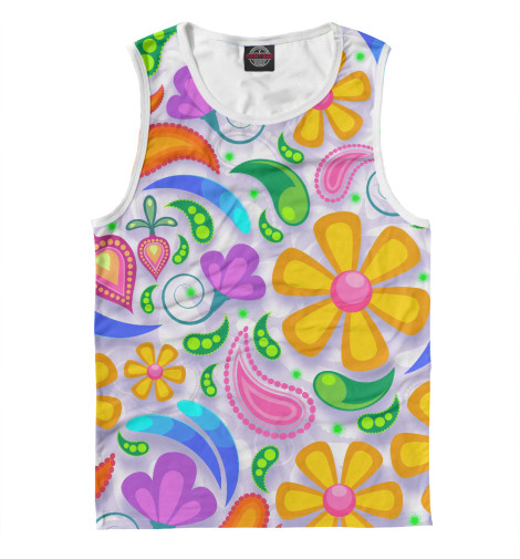 

Майки Print Bar, Белый, Flower Time