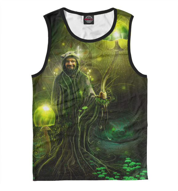 Майка для мальчика с изображением Болотный дух цвета Белый