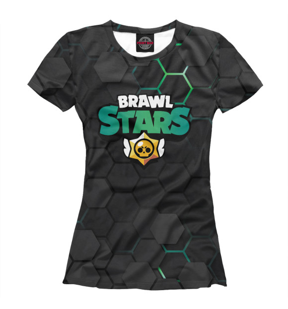 Женская футболка с изображением Brawl Stars цвета Белый