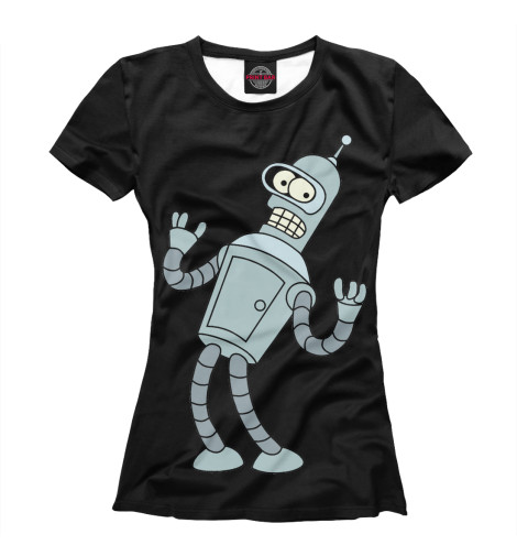 Футболки Print Bar, Белый, Bender Bending Rodriguez