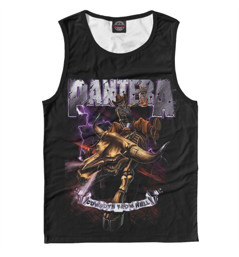 

Майки Print Bar, Белый, Pantera Cowboys From Hell