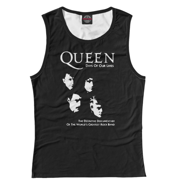 Майка для девочки с изображением Queen цвета Белый