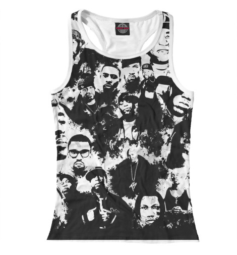 

Майки борцовки Print Bar, Белый, Хип хоп